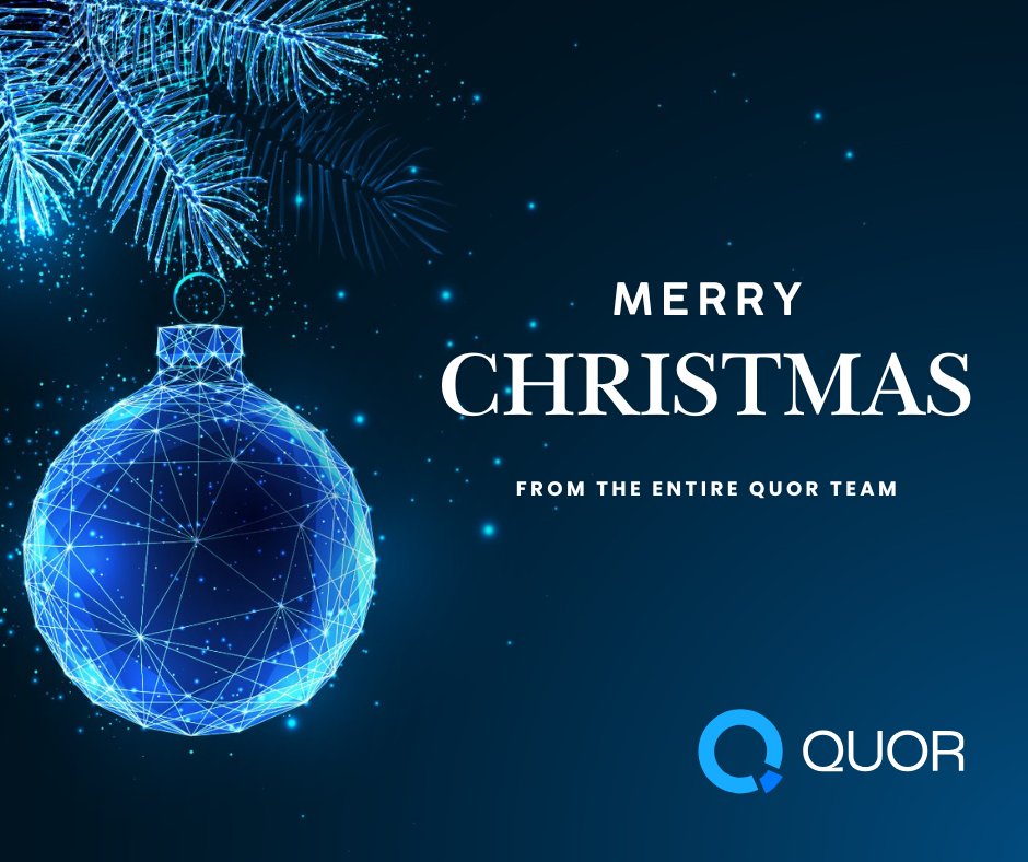Wishing everyone a Merry Christmas from the entire Quor team! 

#MerryChristmas #SeasonsGreetings #teamquor