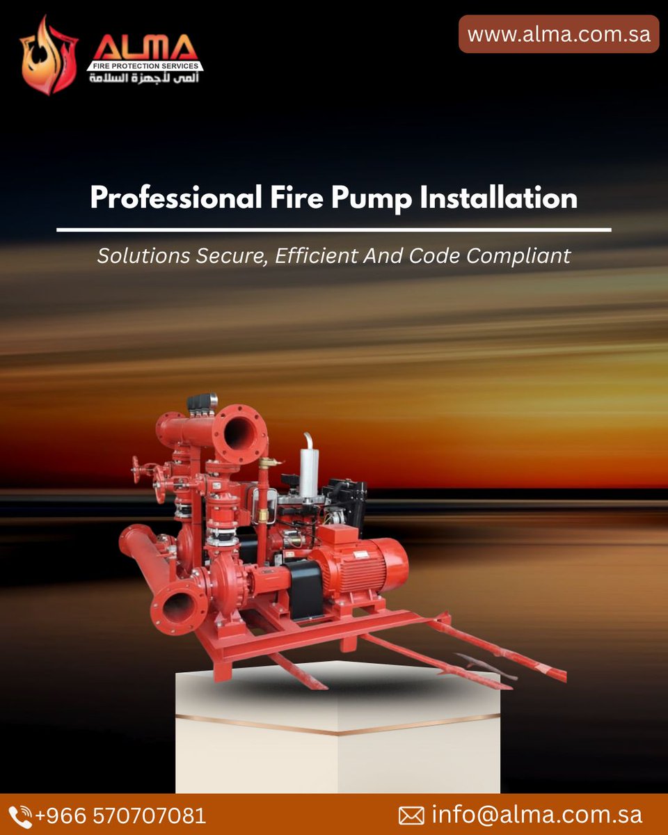 alma_security's tweet photo. Professional fire pump installations ensuring reliable pressure, compliance, seamless integration, readiness, minimal downtime, and safety.
https://t.co/MzJfZpVGcM

#FirePumpInstallation #FireSafetySolutions #AlmaEngineering #CodeCompliant #LifeSafetySystems #FireProtection https://t.co/fctEJ8fd7j