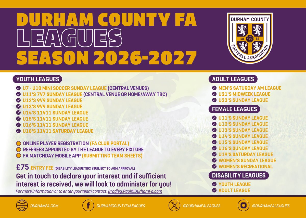 𝘿𝙪𝙧𝙝𝙖𝙢 𝙁𝘼 𝙇𝙚𝙖𝙜𝙪𝙚𝙨 ⚽️ tweet media