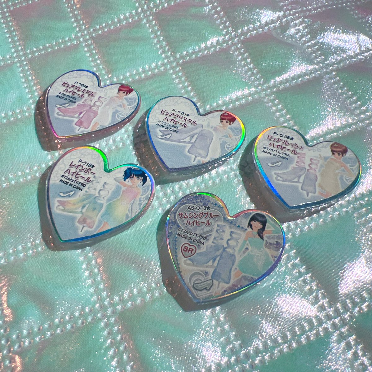 ウエディングストーンって意外と見分けが付かないから並べてみた