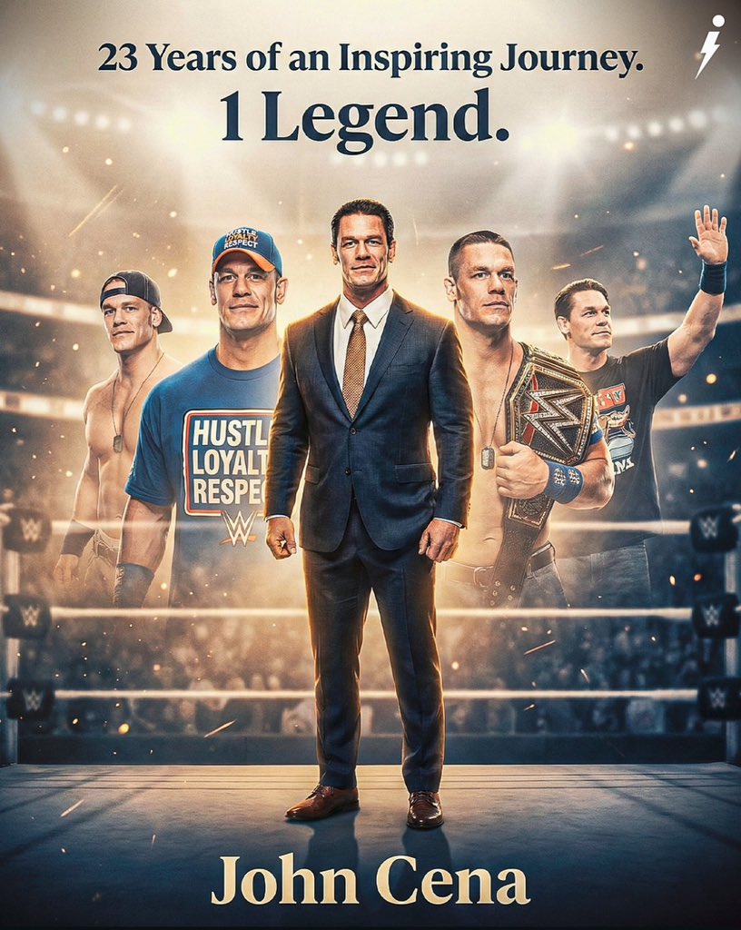 To our childhood Hero John Cena, Thank you for 23 unforgettable years of your. 

#ThankYouCena