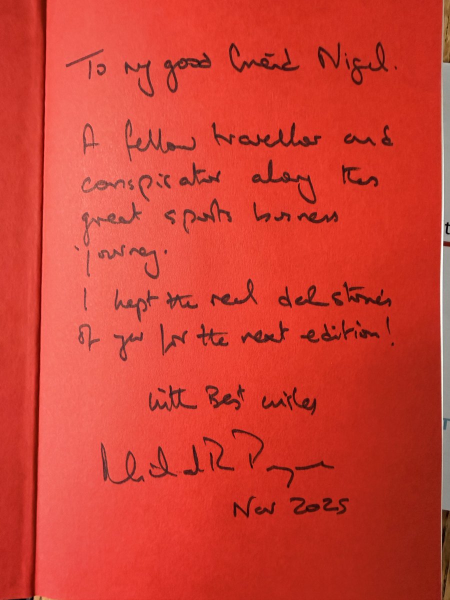 Thank you for the dedication/note <a href="/MichaelRPayne1/">Michael.R Payne</a> I have read the book and thoroughly recommend it to those of you, dare I say over 60, and for those who want to understand the foundational structures of the Sports Business. With some great anecdotes along the way, Michael has