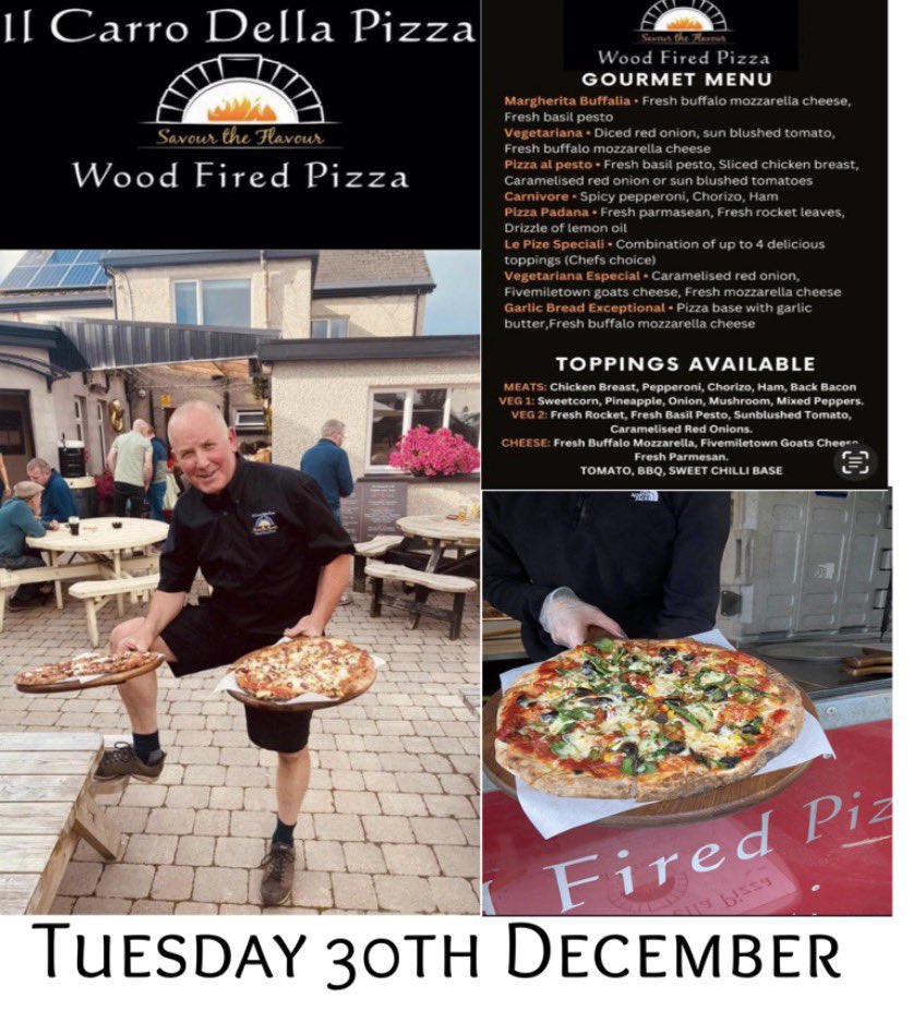 mallons_bar's tweet photo. Cathal from Il Carro Della Pizza will be with us on December 30th 🍺🍕 https://t.co/qtYdxBM2Tc