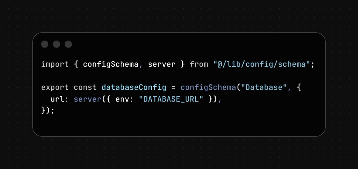 andrelandgraf's tweet image. Simple config (lib/db/config.ts):