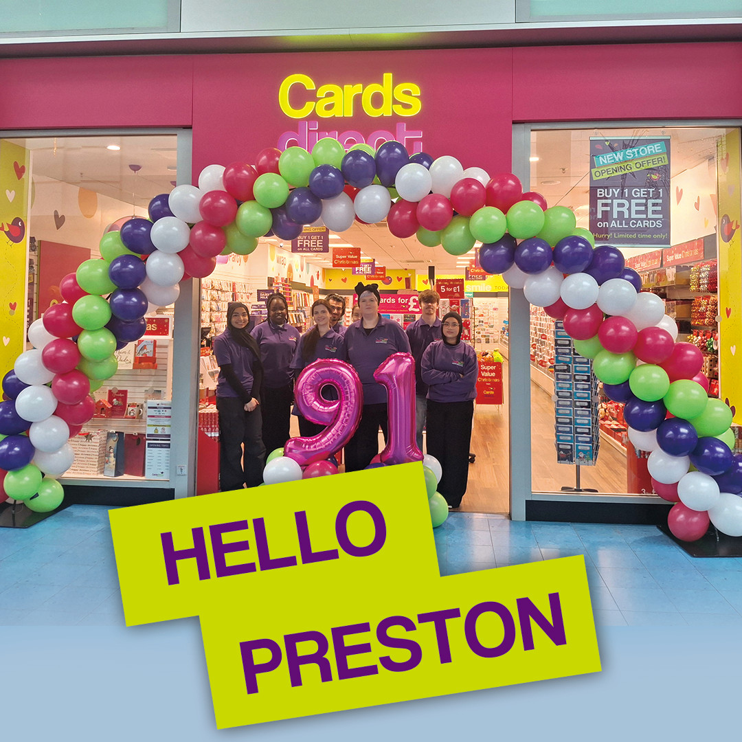 CardsDirectUK's tweet image. 🎉HELLO Preston! ✨
We’ve officially landed at the Fishergate Centre! From gorgeous cards to gifts, balloons &amp;amp; partyware - all at factory prices 💌🛍️

#CardsDirect #CardsDirectUK #MakingPeopleSmile #Preston #prestonshopping #fishergateceantre #christmasshopping