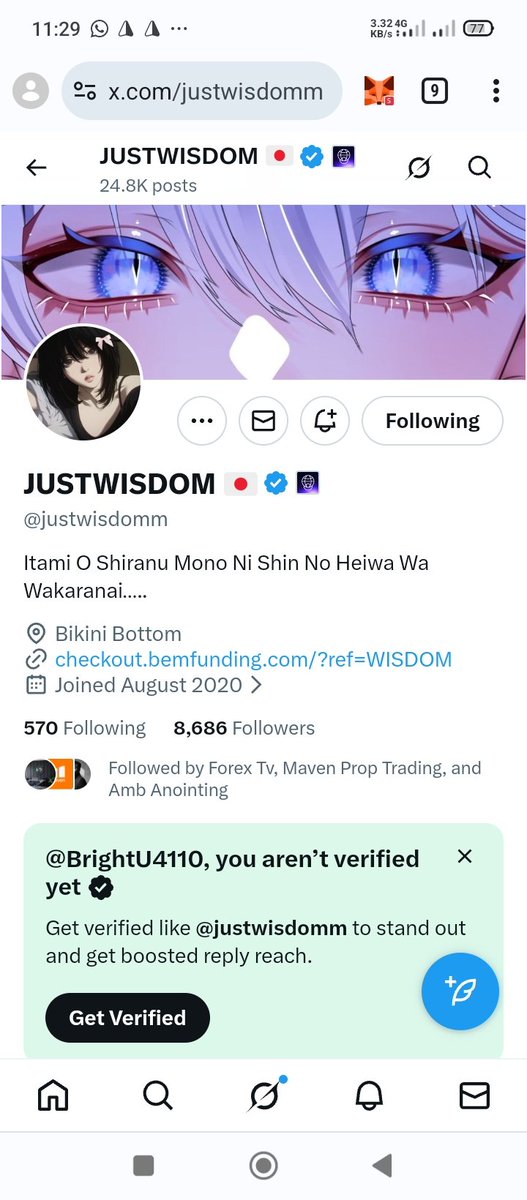 BrightU4110's tweet photo. @justwisdomm @atlasfunded @LAntonioAF @JamesBeali @PipsCabal @Jetxtrade65 @cableanalyst @Just_Kizzyfx Done ✅ 
I need this. 
@bright4110 @Expert_Closer @hyac https://t.co/1RhbrVFlfg