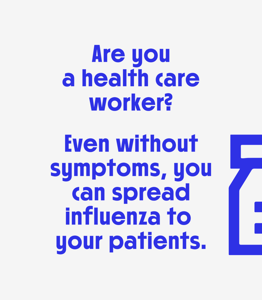 WHO_Europe's tweet photo. Are you a health care worker?
Even without symptoms, you can spread influenza to your patients.
Schedule your vaccination soon #LikeOnlyYouCan https://t.co/uvehjKzn7C
