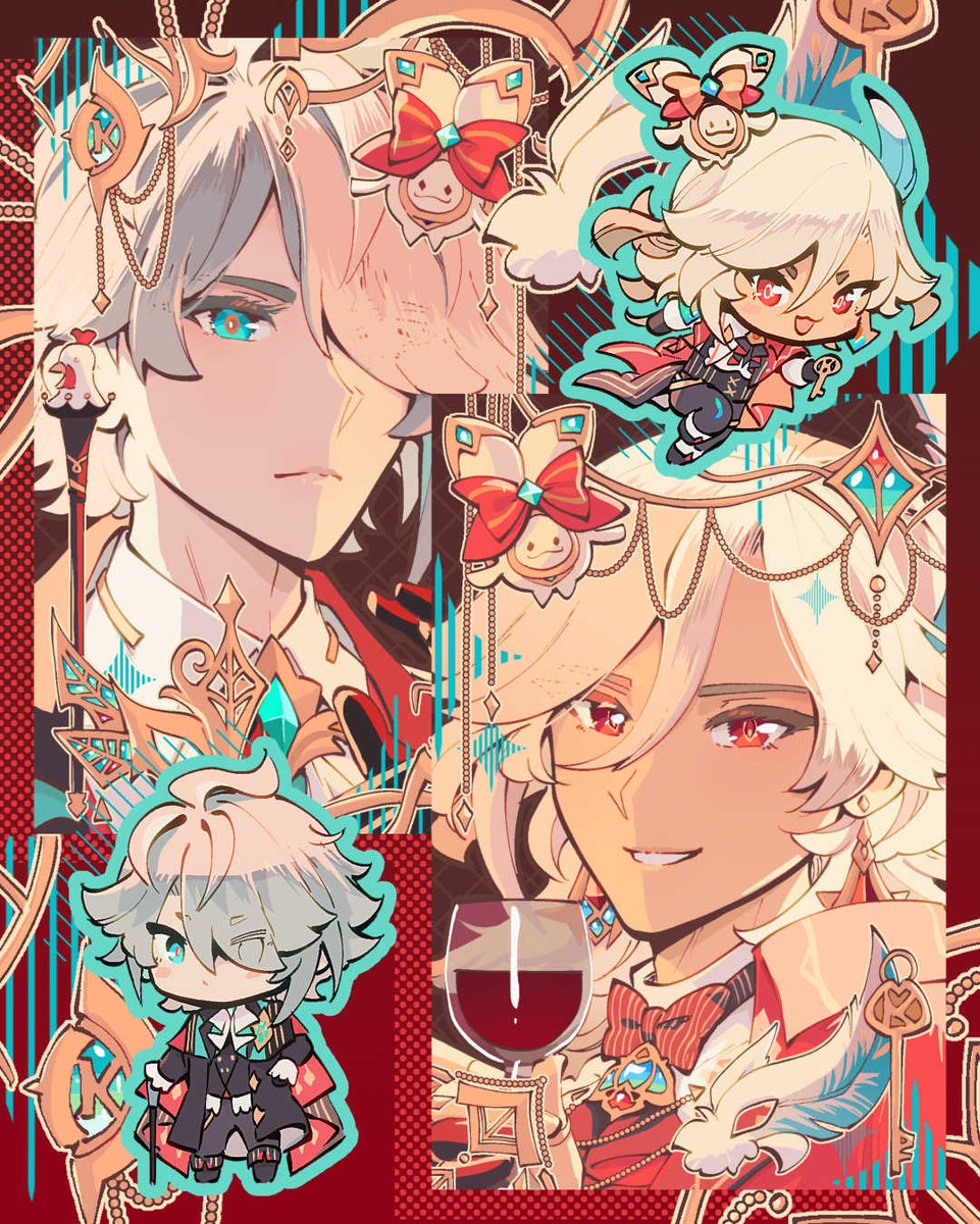 Vel_kia's tweet image. Masked ball 🎭 
#alhaitham #kaveh