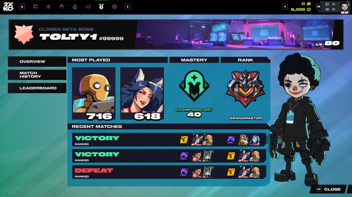 tooolty's tweet image. GOT GRANDMASTER IN 2XKO YESSIR