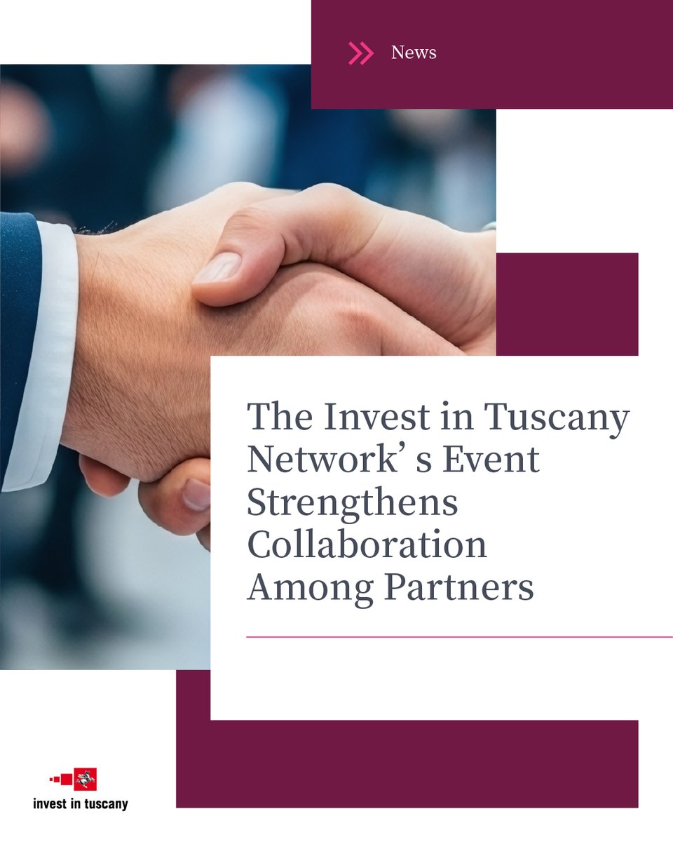 The Invest in Tuscany Network strengthened ties among its partners at the “Invest in Tuscany Network - Strategies and Synergies” event.

A concrete step toward a stronger and more connected business ecosystem in the region.

Read more:
investintuscany.com/2025/12/17/the…