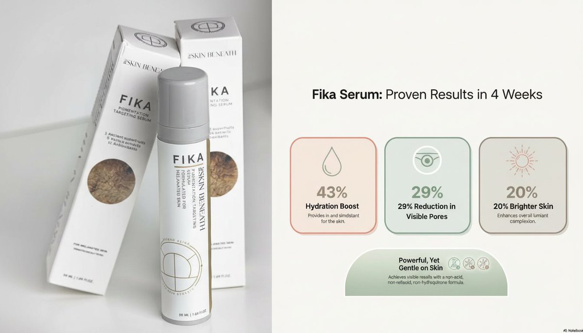 theSkinBeneath's tweet photo. We built FiKA Serum with purpose, to solve skin concerns *without* stripping your barrier. No harsh exfoliants. No retinoids. Just balanced results. Try it today → [https://t.co/UjCXiXutM8]   #SkincareThatWorks #BarrierFriendly #TheSkinBeneath https://t.co/9muClPcmCy