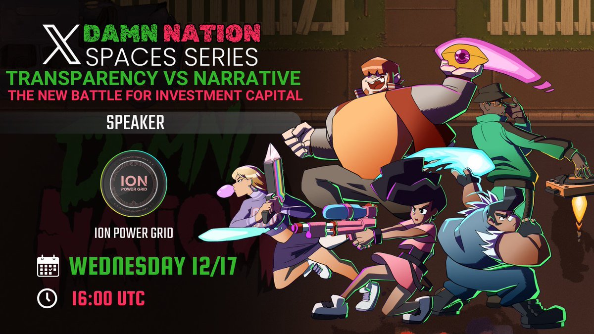 We will be having a blast with <a href="/ionpowergrid/">ION POWER GRID</a>
Come join us as we talk about Transparency vs. Narrative: The New Battle for Investment Capital