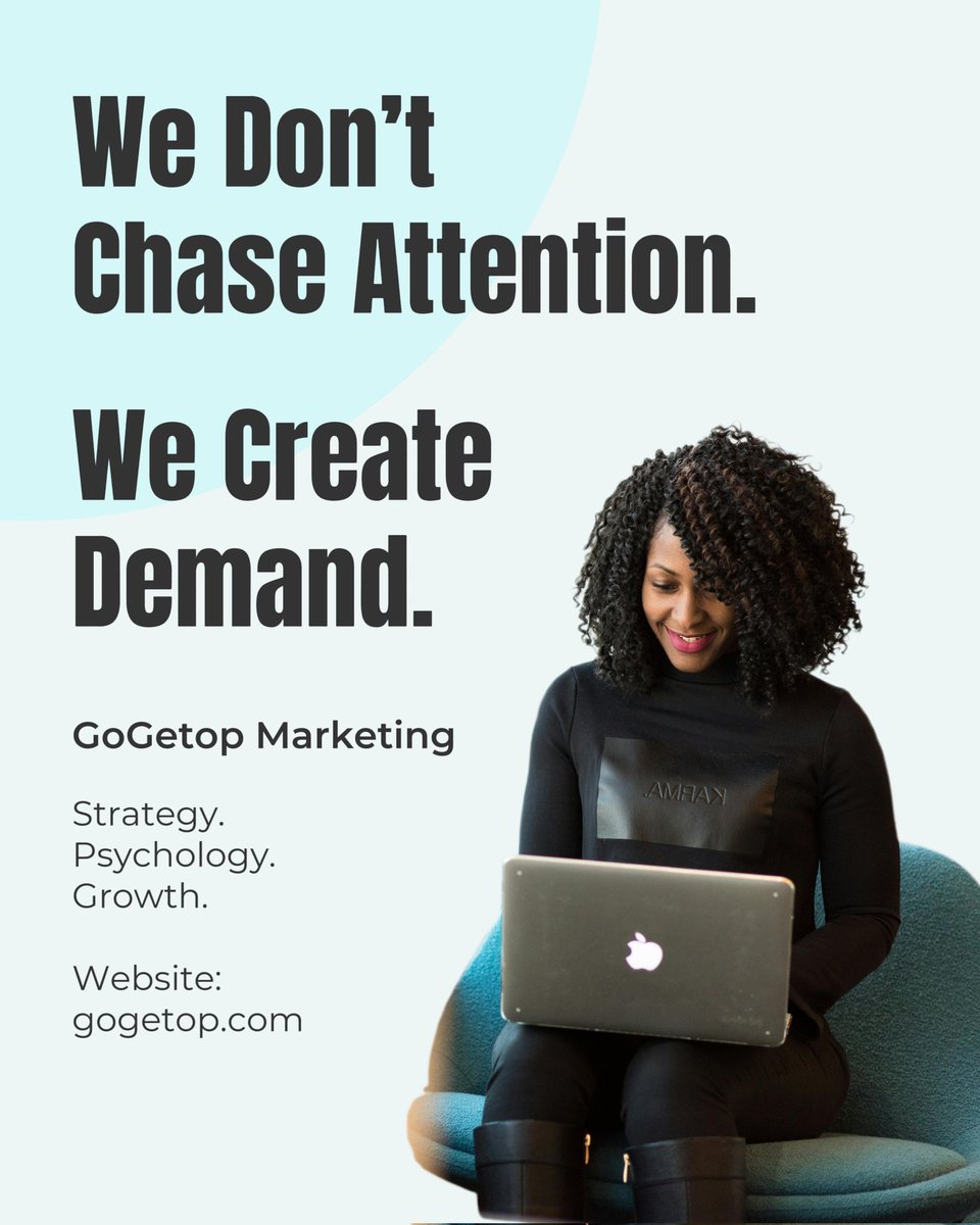 GogetopMedia's tweet photo. We don’t chase attention.
We create demand. 🔥
https://t.co/grr4w6OWmT
#MarketingAgency #GrowthMarketing #BrandStrategy #DigitalMarketing #MarketingPsychology #DemandGeneration #BusinessGrowth #StartupMarketing #BrandBuilding #GoGetop https://t.co/ioG6EoPOoI