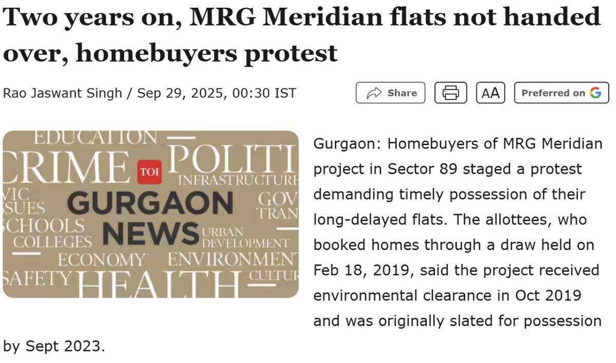 PropertyDecoder's tweet image. After Oberoi Realty, Mumbai-based heavyweight Lodha Group has entered Gurgaon via a JV.

It’s good to see NCR attracting some of India’s most credible developers, but their entry appears slightly late in the cycle.

But somehow this also signals their long-term conviction. 

They…