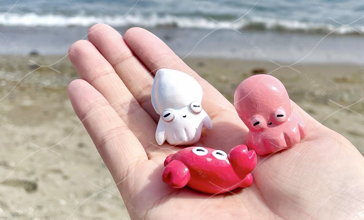 カニちゃん様☆専用ページ アート＆てづくりバザール お品書き その② ・いかの赤ちゃん ・たこの