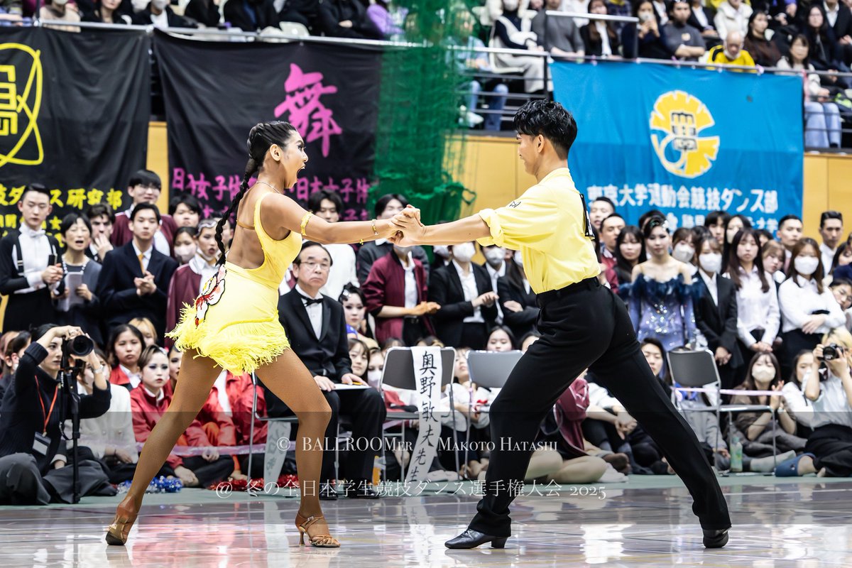 全日本学生競技ダンス選手権
#冬全2025
Sambaの部　第3位

東京大学

西原・渋谷組