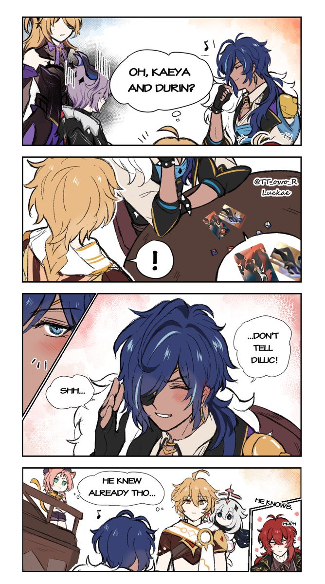 #luckae and he knows he knows😏