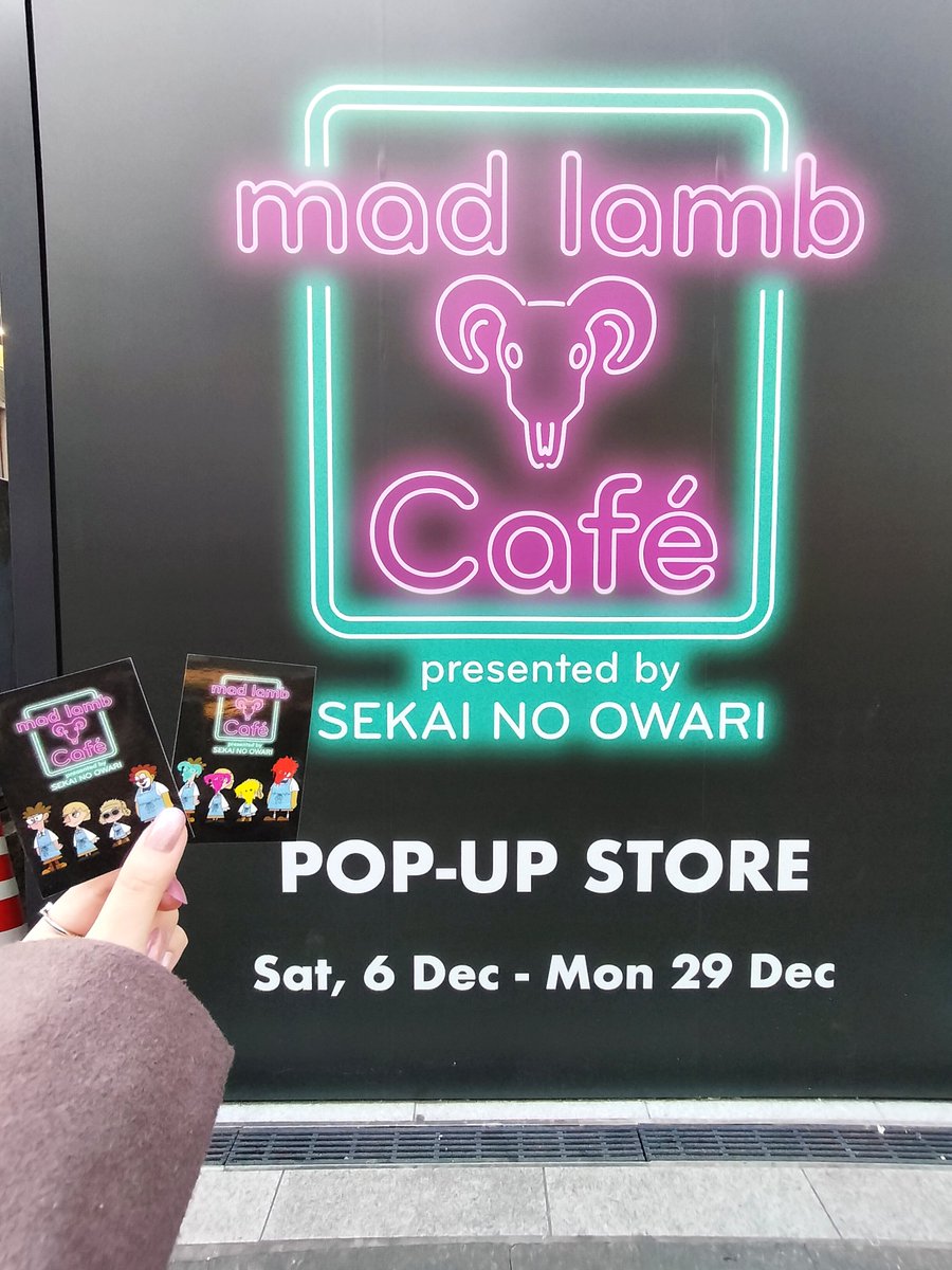 セカオワ ロングTシャツ mad lamb café SEKAI NO OWARI 、長袖Tシャツ、mad lamb cafe限定 - メルカリ