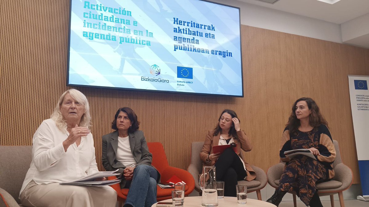 EuropeDirectBiz's tweet image. Continuamos con el debate y la mesa de diálogo en la que se incorporan: Irati Álvarez, técnica en @SaveChildrenEs y Elena Blanco, coordinadora técnica de @sareensarea Modera Amaia Goikoetxea, decana y presidenta de @kazetariak Eskerrik asko!