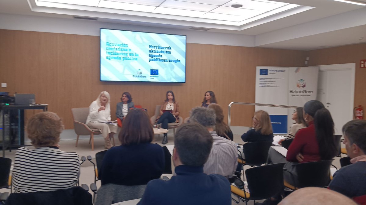 EuropeDirectBiz's tweet image. Continuamos con el debate y la mesa de diálogo en la que se incorporan: Irati Álvarez, técnica en @SaveChildrenEs y Elena Blanco, coordinadora técnica de @sareensarea Modera Amaia Goikoetxea, decana y presidenta de @kazetariak Eskerrik asko!