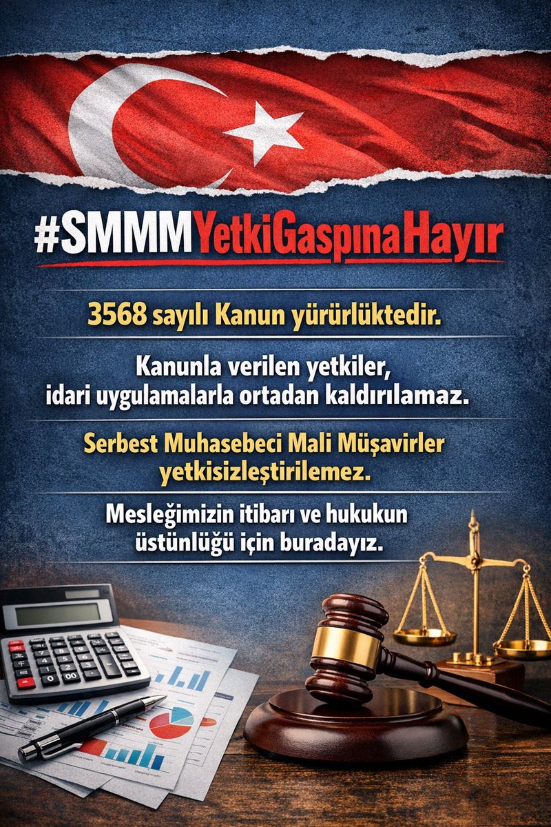 #SMMMYetkiGaspınaHayır 
.
.
<a href="/MuhasebeBT/">Muhasebe Bilenler</a>