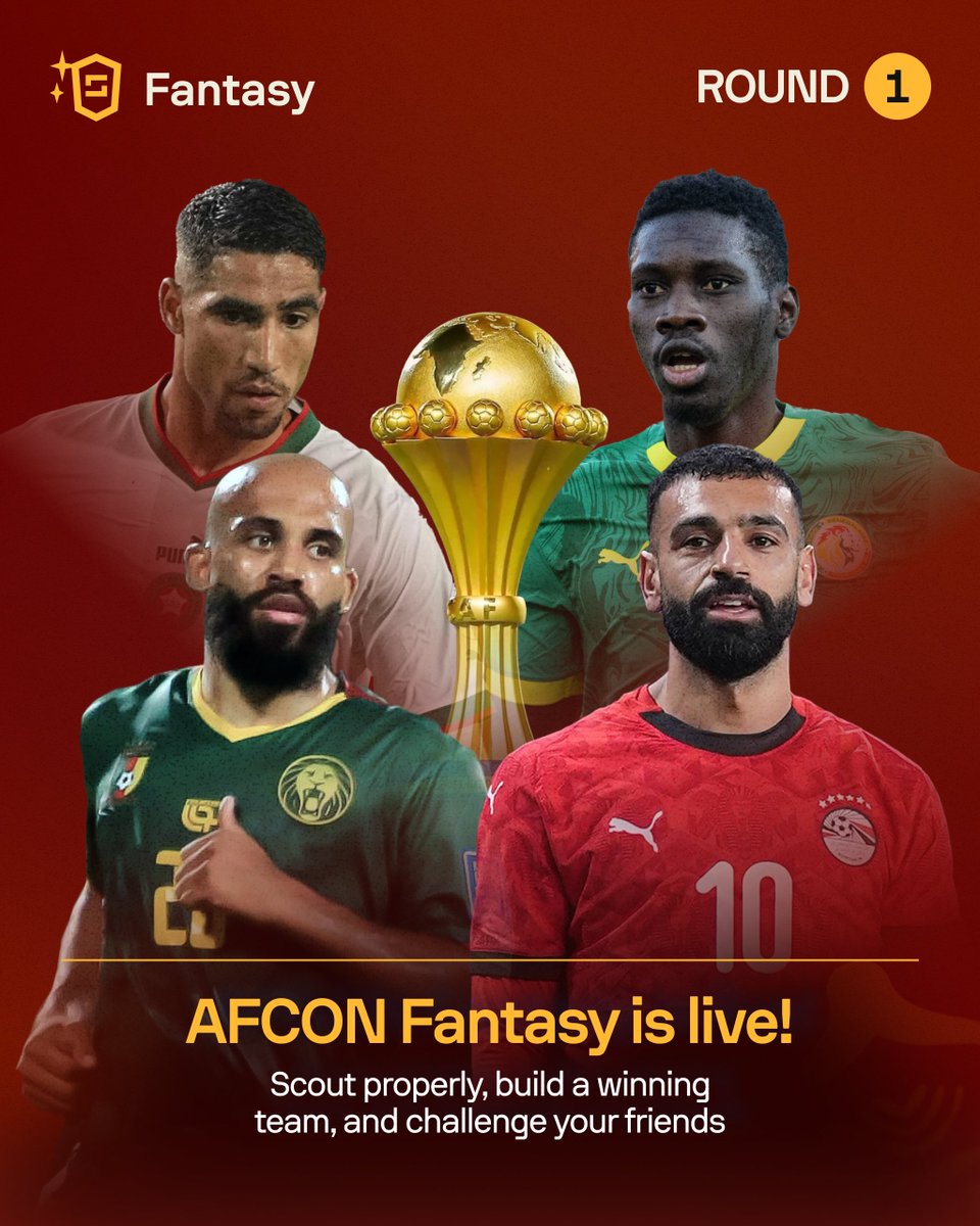 🚨 | AFCON Fantasy is live

After we successfully introduced Sofascore Fantasy across many club competitions in 2025, the time has come for our first Fantasy for a national team competition – the 2025 Africa Cup of Nations ✨

All the key info is in this thread 🧵