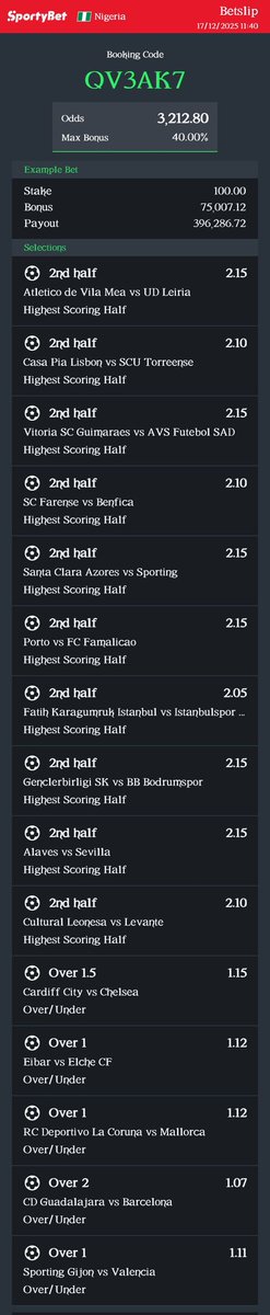 nellibet's tweet photo. Hey check out the bet I just placed on Sportybet! https://t.co/7Zfim5TrDj https://t.co/huCFCFWFOd