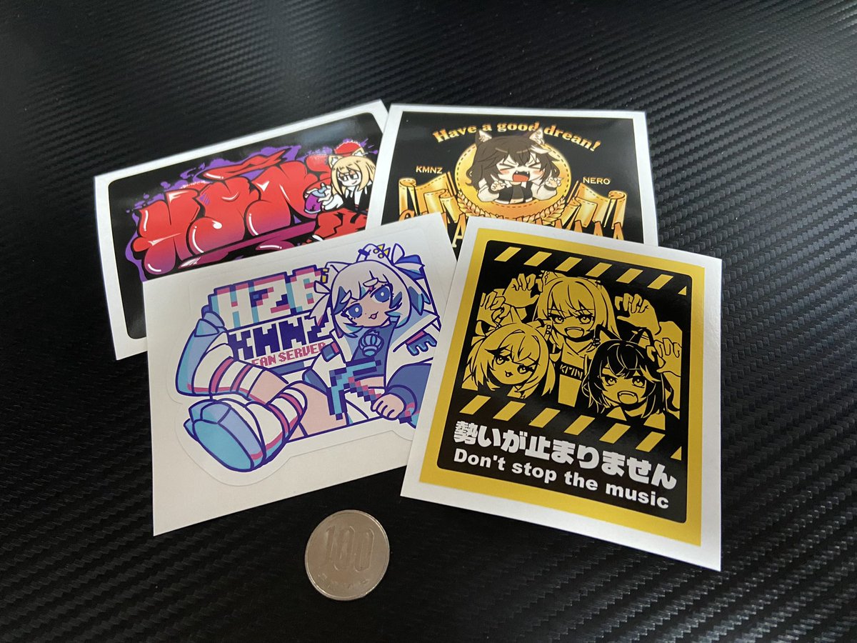 人物ステッカー　断捨離 冬コミ用のステッカー実物届きました✨✨ 質感、発色共にいい感じです