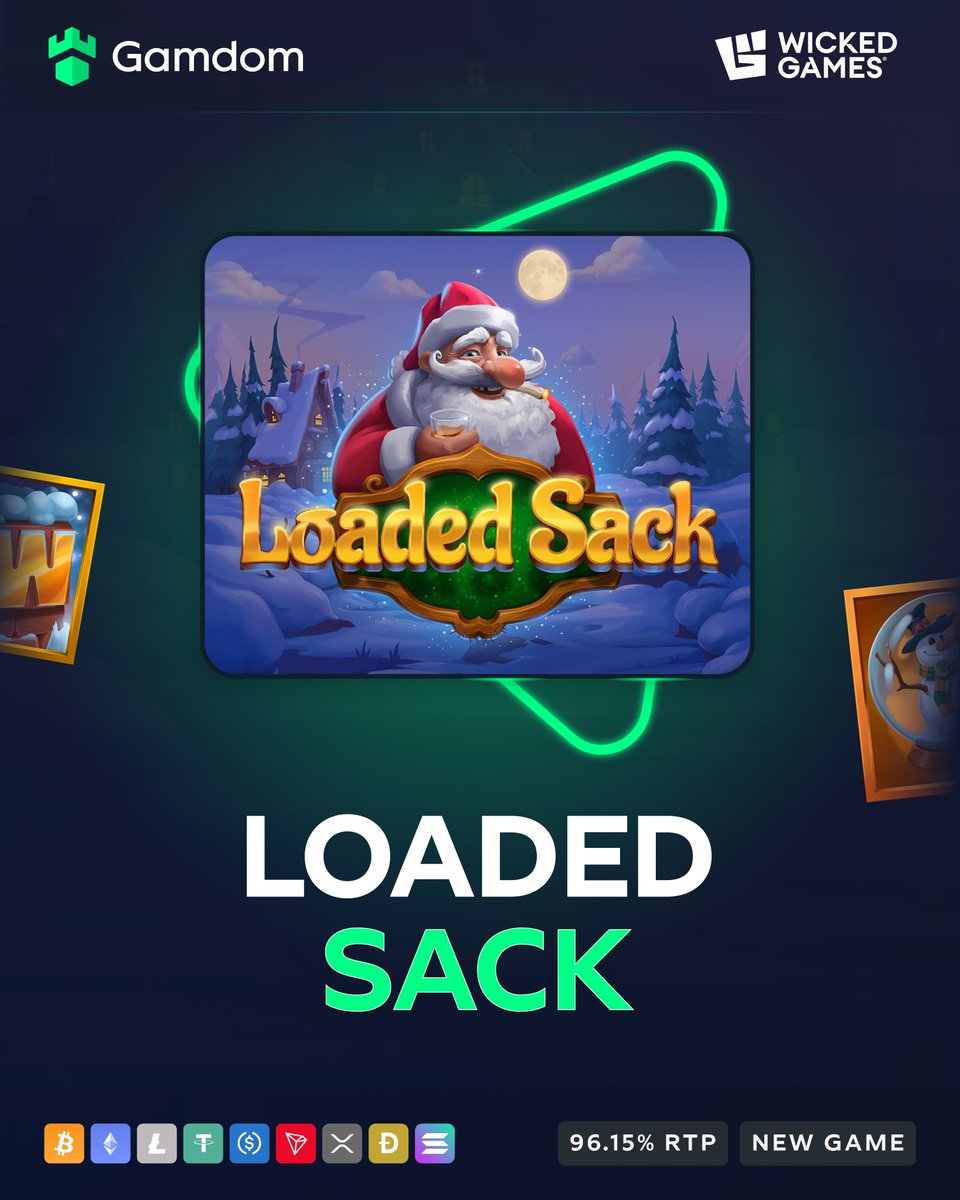 gamdom's tweet image. 🎅 Loaded Sack is dropping festive chaos! 🎅

Spin with Santa and chase wins up to 10,000x your bet! 💰

-💚 + 🔄 + 🆔 * KYC Lvl 2 verified Gamdom users only