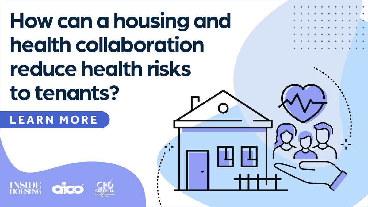 insidehousing's tweet photo. How can housing and health services work together to reduce the risks of poor indoor air quality?

This CPD module explores practical approaches to collaboration, data sharing and joint working to help reduce tenants’ health risks, particularly respiratory illness. Earn 30 CPD minutes for free today: https://t.co/JXSd33f5ZL

#UKhousing #Sponsored @Aico_Limited #PublicHealth #IndoorAirQuality