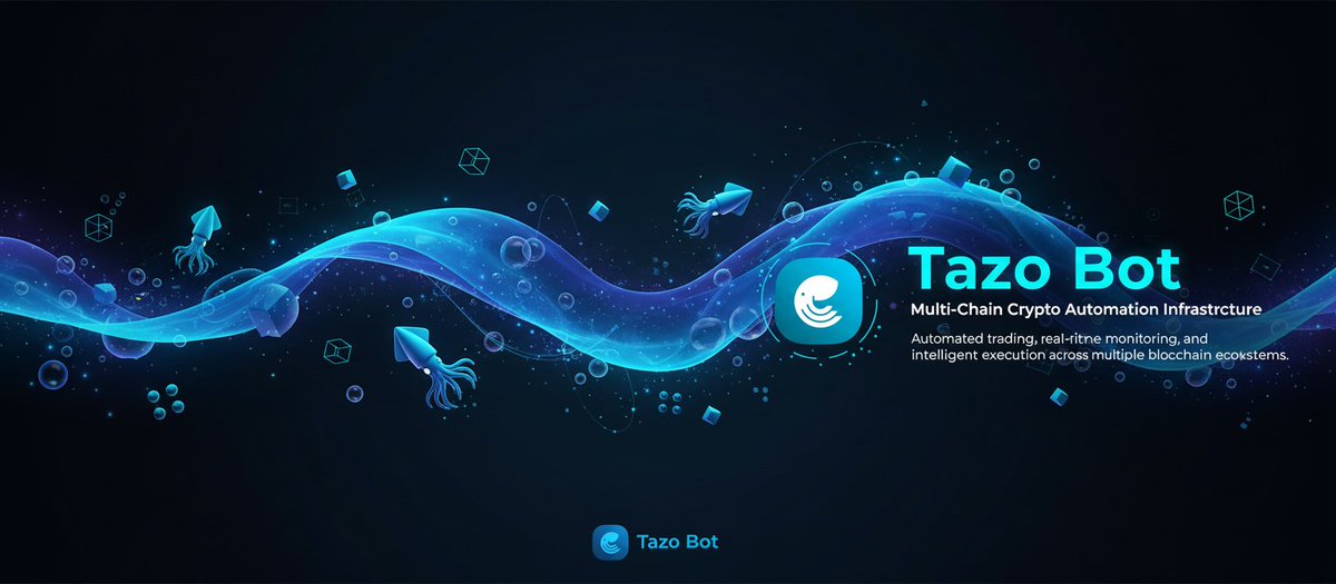 Tazo_Bot's tweet image. Tazo Bot is a non-custodial cross-chain execution infrastructure with AI-driven automation, speed, and precision $TAZO CA:

0x83b66d4e8b0f792726e99f8119f40d6af8454444
Explain More : t.me/TazoBotFun I tazobot.fun

#BNB #CHAIN #TECH