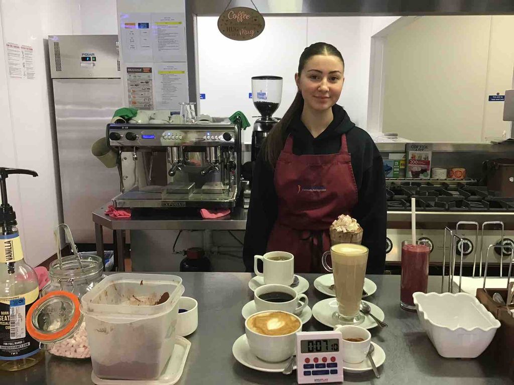 HartstownCS's tweet photo. Well done to Ava Rose Cummins, Hez Hussein, Isabelle Losty, Lauren Meyer &amp; Hannah Murray who successfully completed Barista Training with Blanchardstown Community Training Centre. https://t.co/LpzlDbjAI2