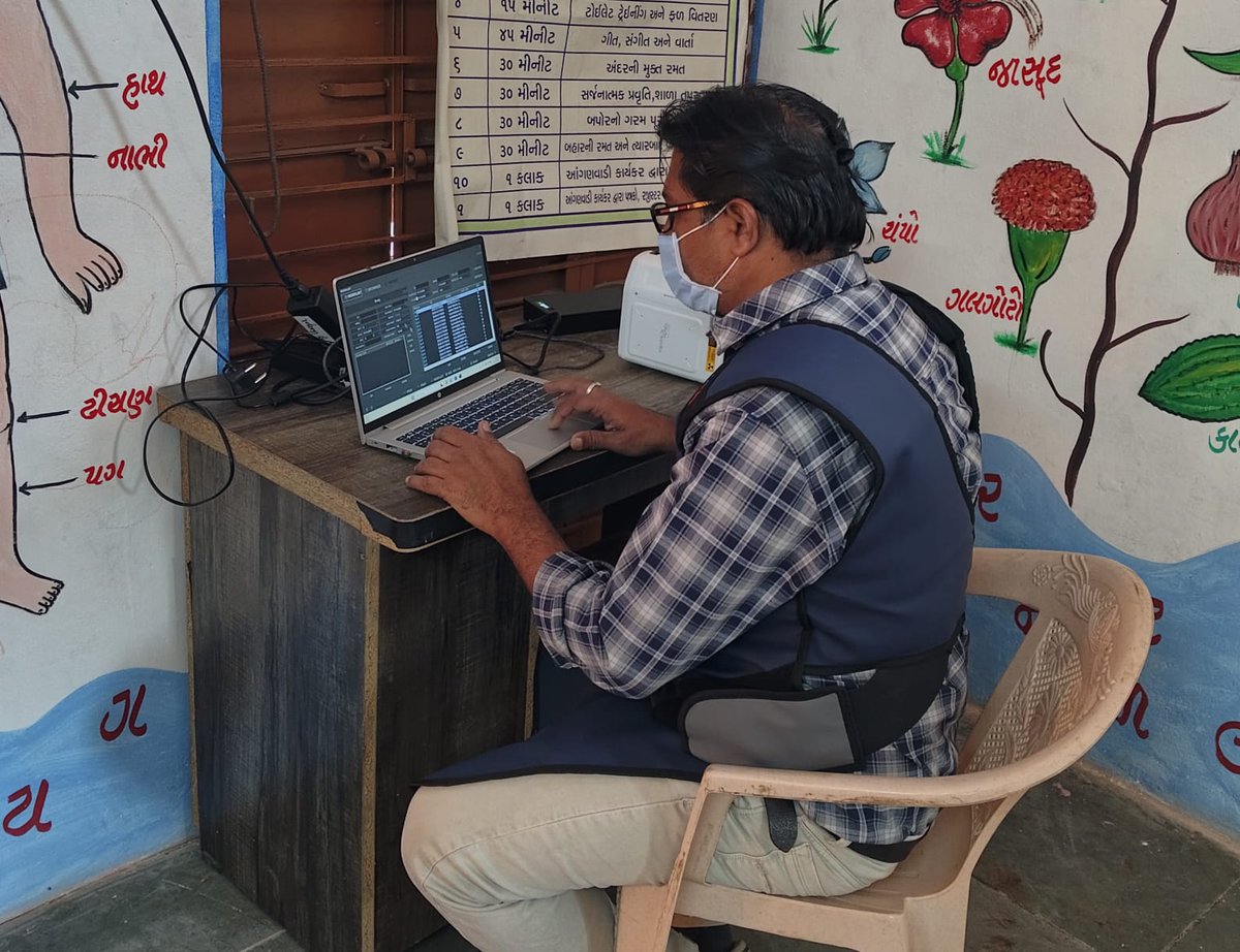 arvalli_dto's tweet image. 📍 મલપુર તાલુકામાં
NTEP અંતર્ગત હેન્ડહેલ્ડ એક્સ-રે મશીન દ્વારા ટીબીની વહેલી ઓળખ માટે કેમ્પનું સફળ આયોજન....
👉 લોકોમાં જાગૃતિ અને સમયસર તપાસથી ટીબી પર નિયંત્રણ શક્ય છે.
#TBMuktBharat #NTEP #HandheldXray #TBScreening #Malpur #Arvalli

@CollectorArv