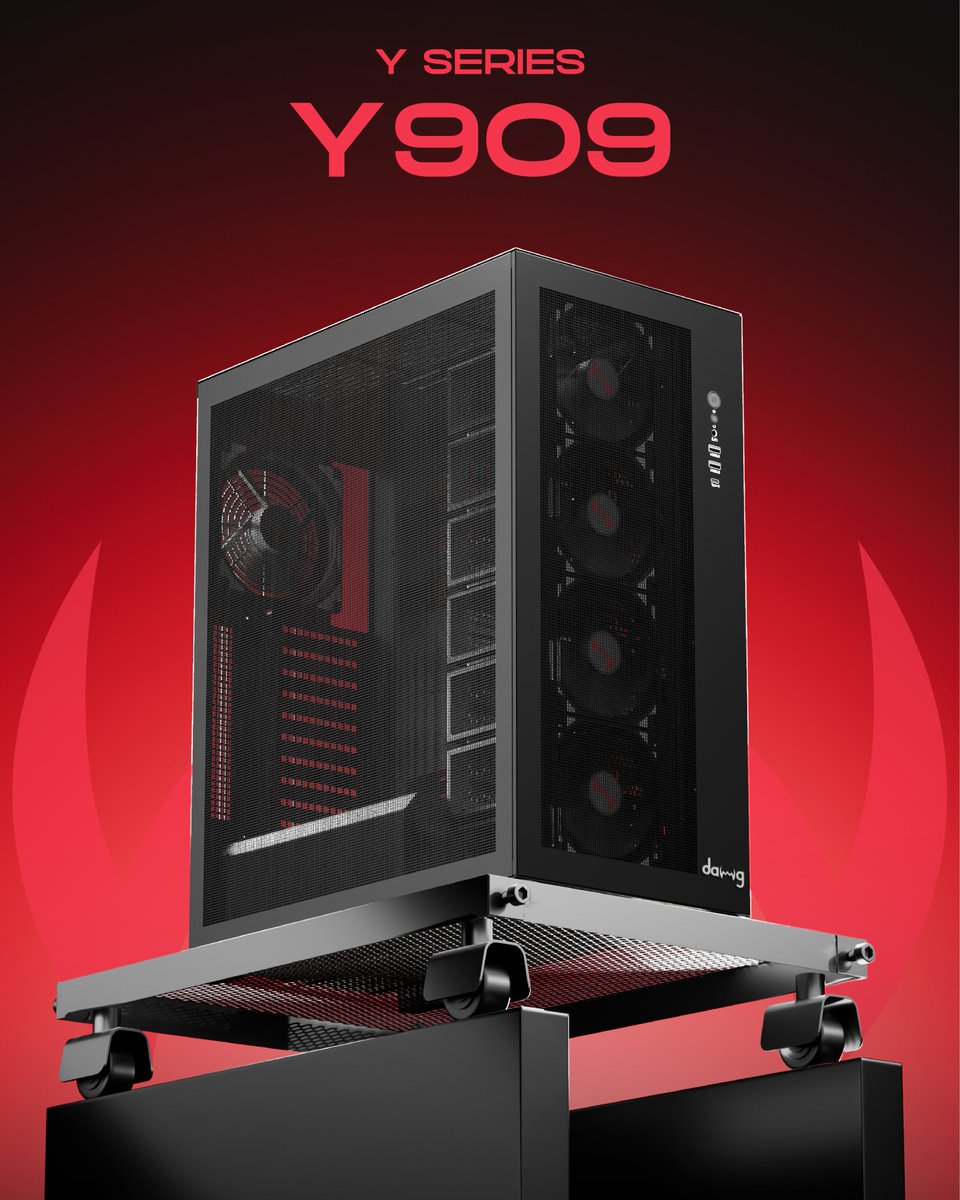 dawg_letsflex's tweet image. Big build. Zero limits.
Y 909 Full Tower delivers massive airflow, silent power, Type-C, and space for serious cooling.
Your ultimate command center. 🔥
#Y909 #FullTower #PCBuildGoals #CommandCenter #BuiltToDominate #AirflowMatters #FutureReady