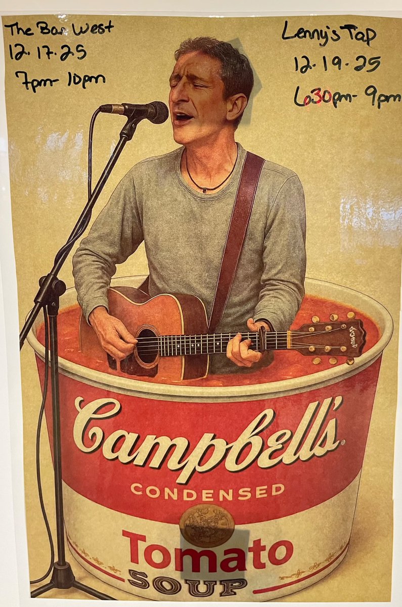 I was “AI’d”at work.  Enjoy!  See you tonight at The Bar on Holmgren and Friday @ Lennie’s Tap