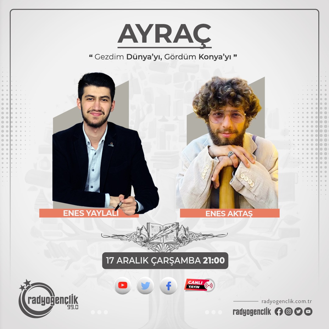 Enes Yaylalı’nın hazırlayıp sunduğu Ayraç bu akşam saat 21.00 da sizlerle.