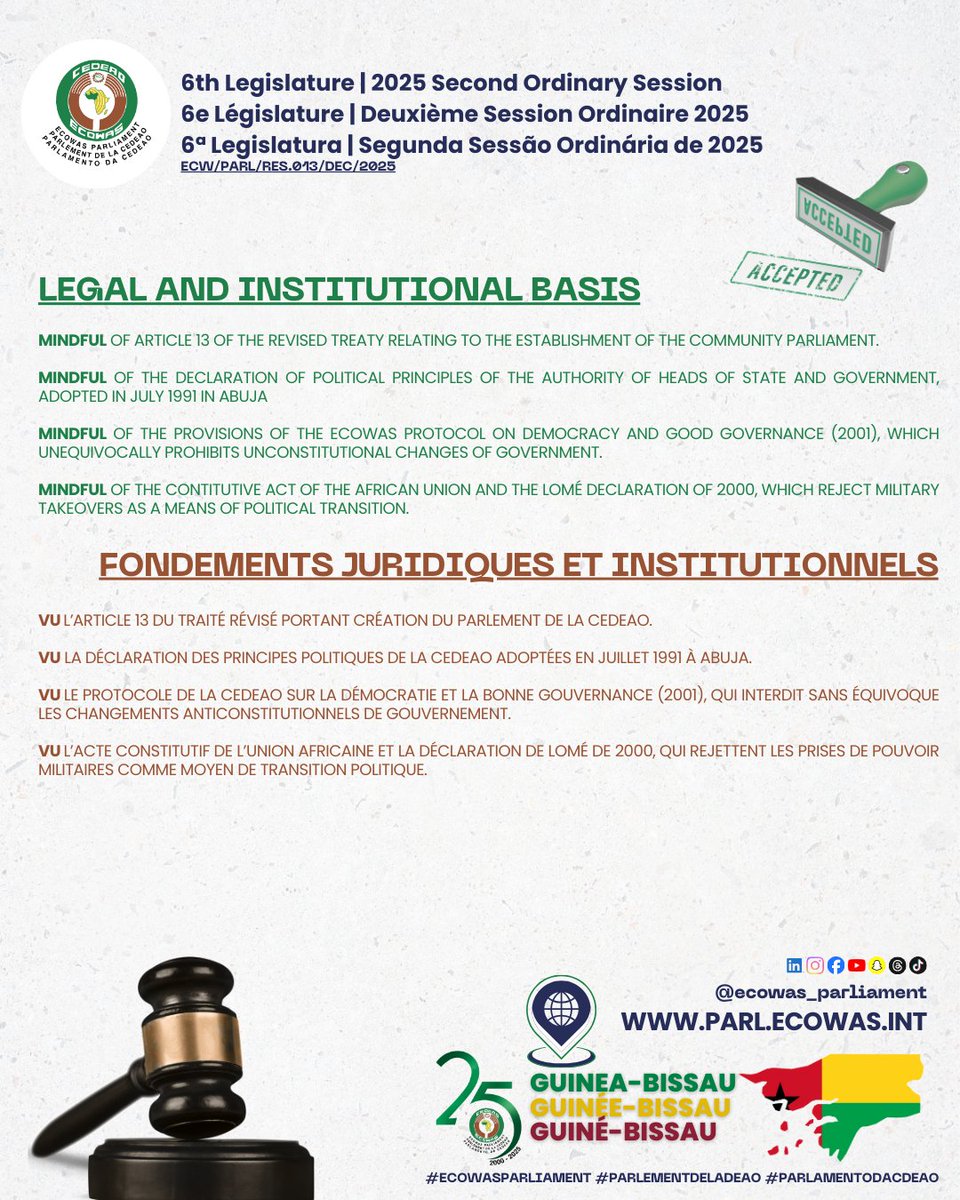 ECOWAS Parliament tweet media