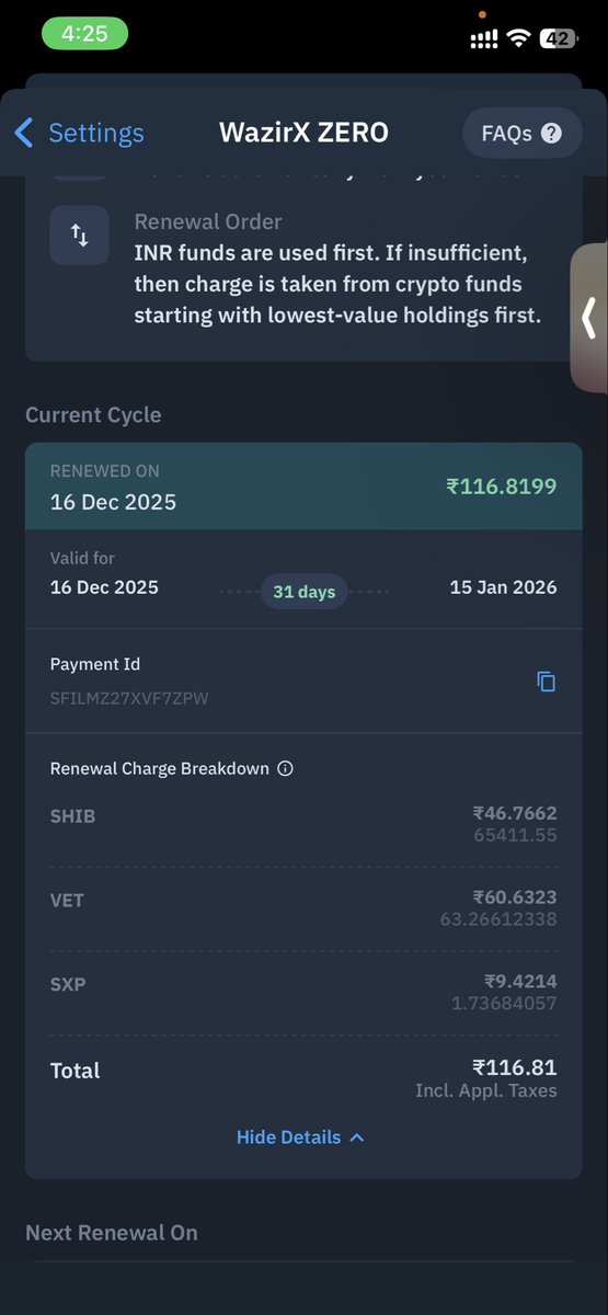 Ram_kooldude's tweet photo. Wazirx has opted me with their zero trading plan which i have never did they charged me with my token amt.what is this behaviour @WazirXIndia
@pushpendrakum @CryptooIndia @cryptoady @globalrashid007 @earnwithrk https://t.co/hKqYW2NGJt