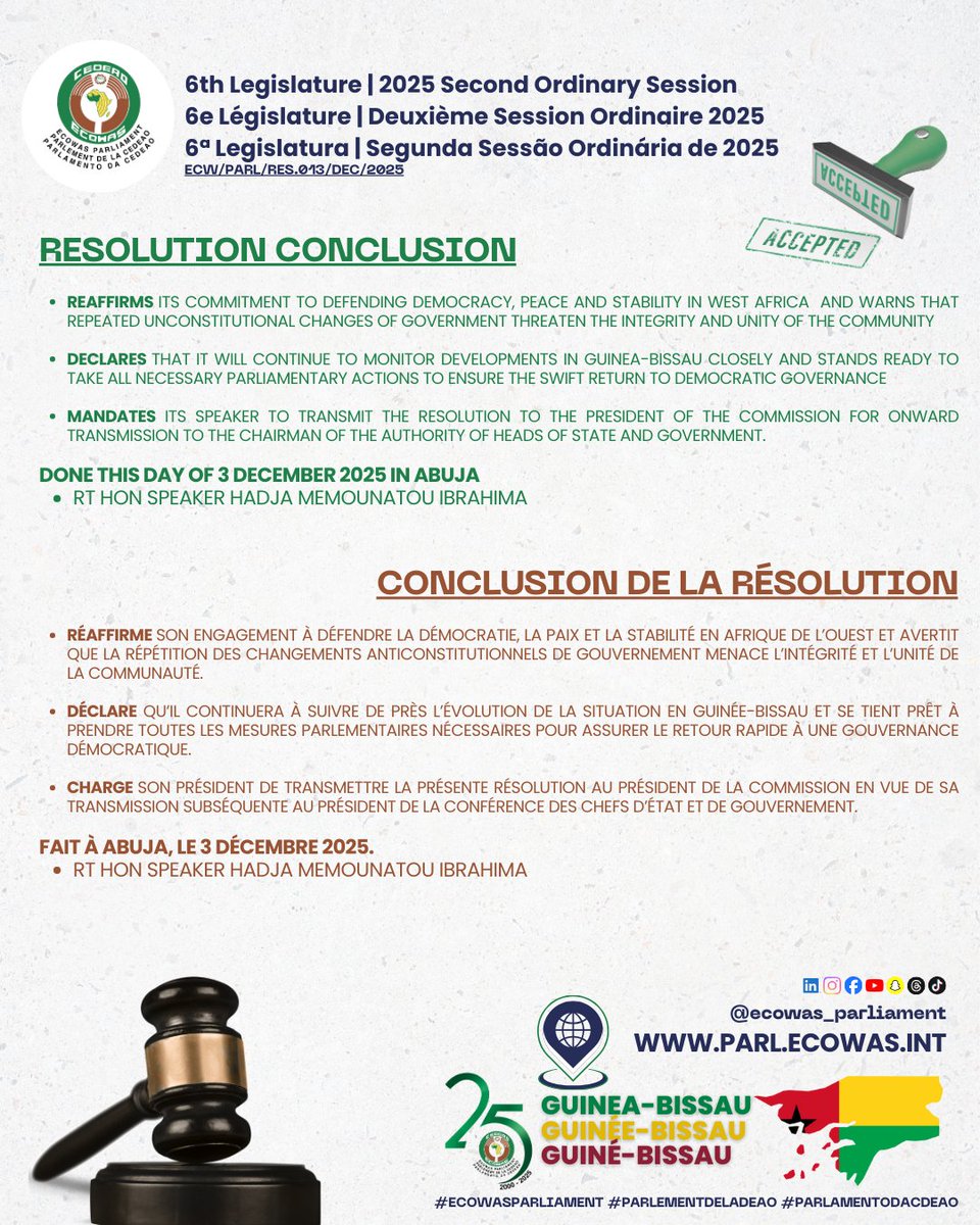 ECOWAS Parliament tweet media