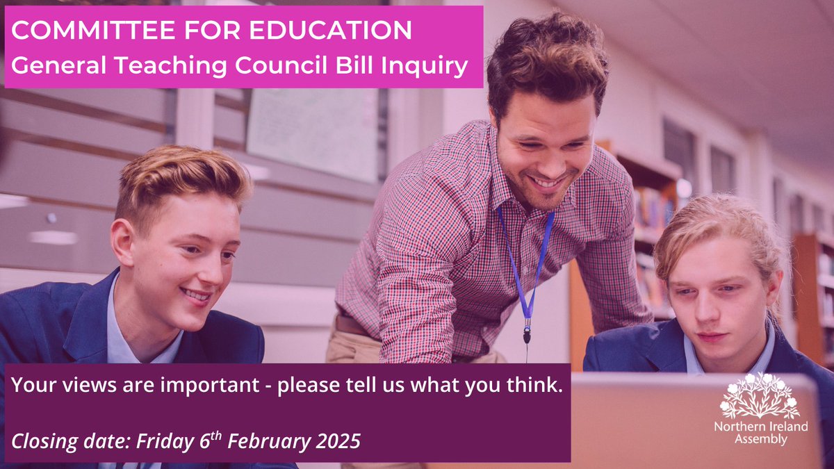 Northern Ireland Assembly Committee for Education tweet media
