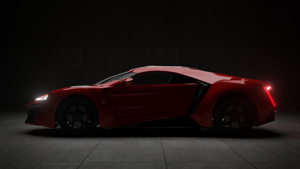 AlannaArts's tweet photo. HUGE project finally done of the W Motors Lykan HyperSport! Took a lot of trail and error, but I am happy with it now to share! 🔥  #blender #3dwork #3dart #car #lykan #lykanhypersport #carrender #3D #art https://t.co/qG01i9DkoC