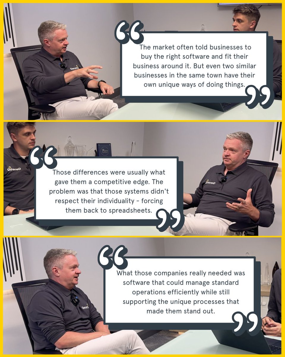 Does your ERP force you back to spreadsheets every time you need to do something your own way?

In our latest Q&amp;A, Aidan Lawless, our CTO, explains why we built GenetiQ to work the way you do - not the other way around! 💛

Read the full conversation → bit.ly/4p0pID9