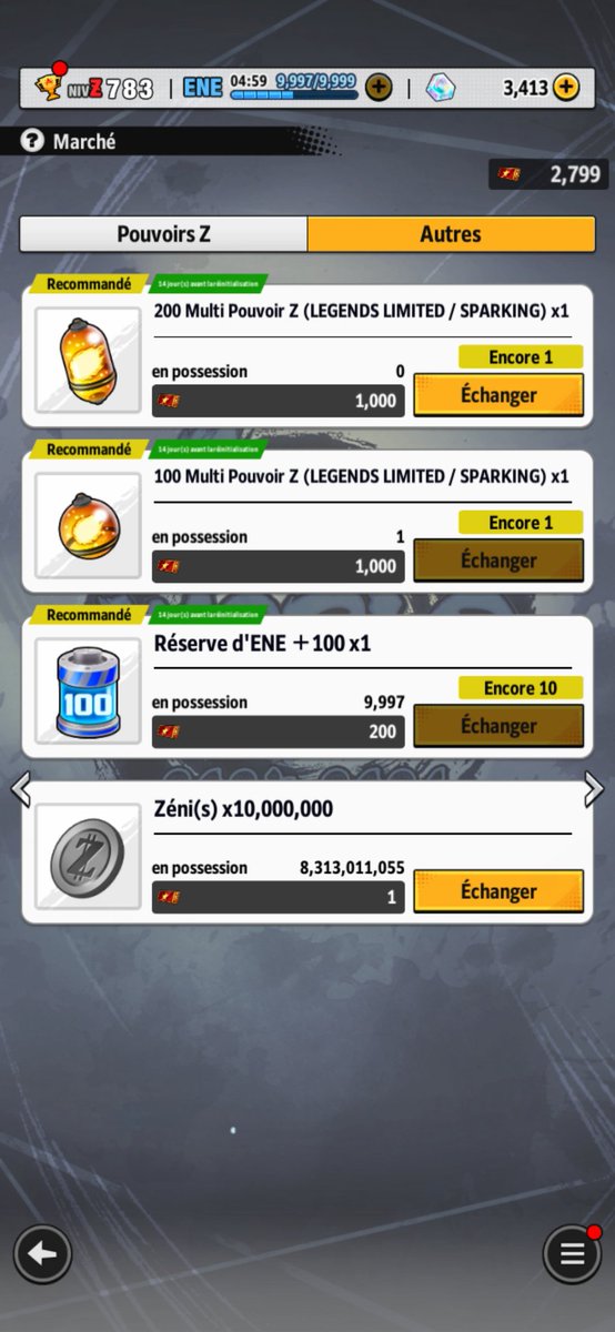 #DBLF2025 #DBLegends 

Enfin un truc intéressant dans le marché des tickets legends ! 👌