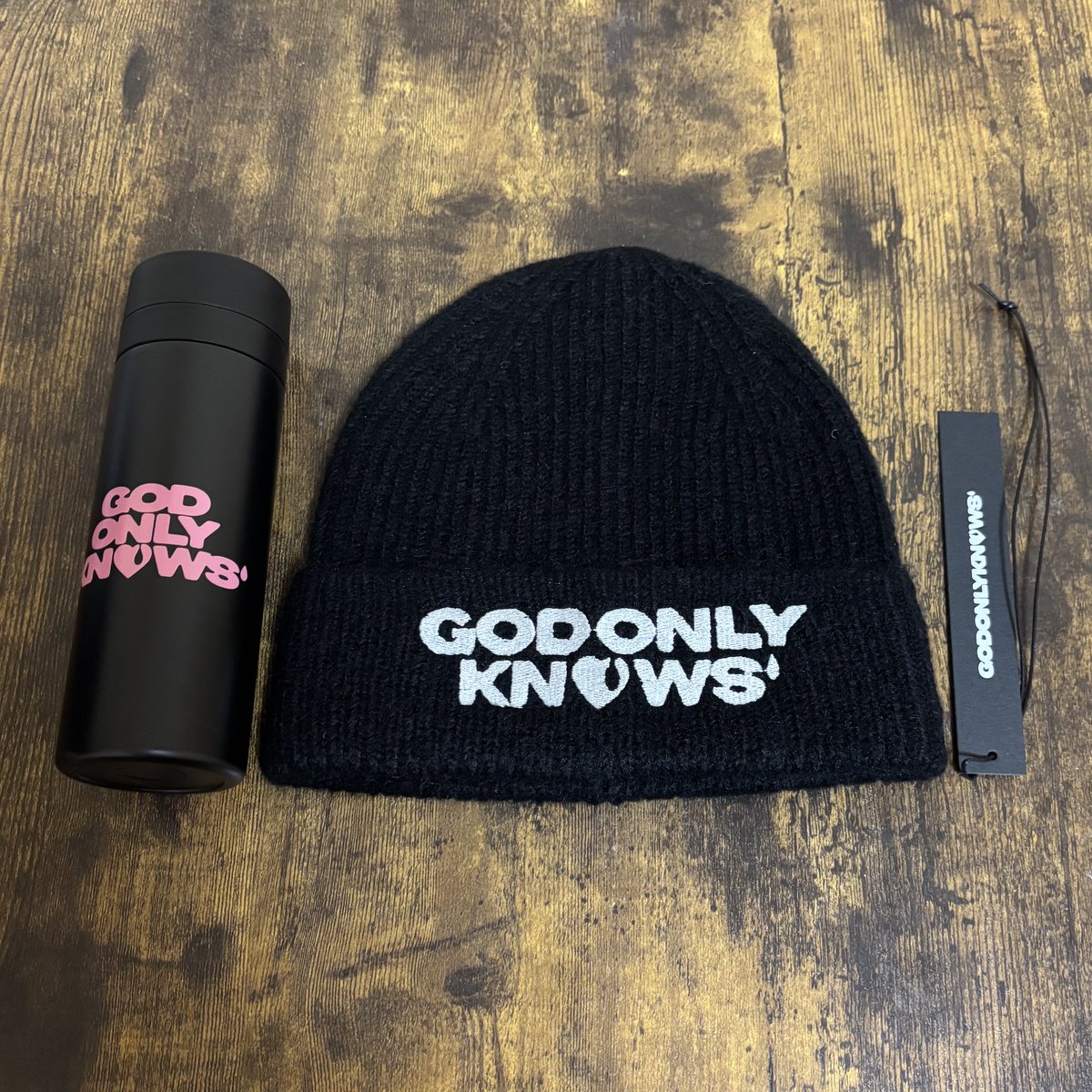 GOD ONLY KNOWS 岩田剛典 ニット帽 黒 ビーニー ブラック｜GOD ONLY