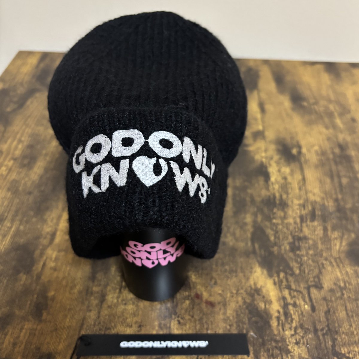 GOD ONLY KNOWS 岩田剛典　ニット帽　黒　ビーニー　ブラック GOD ONLY KNOWS 岩田剛典 ニット帽 黒 ビーニー ブラック GOD ONLY