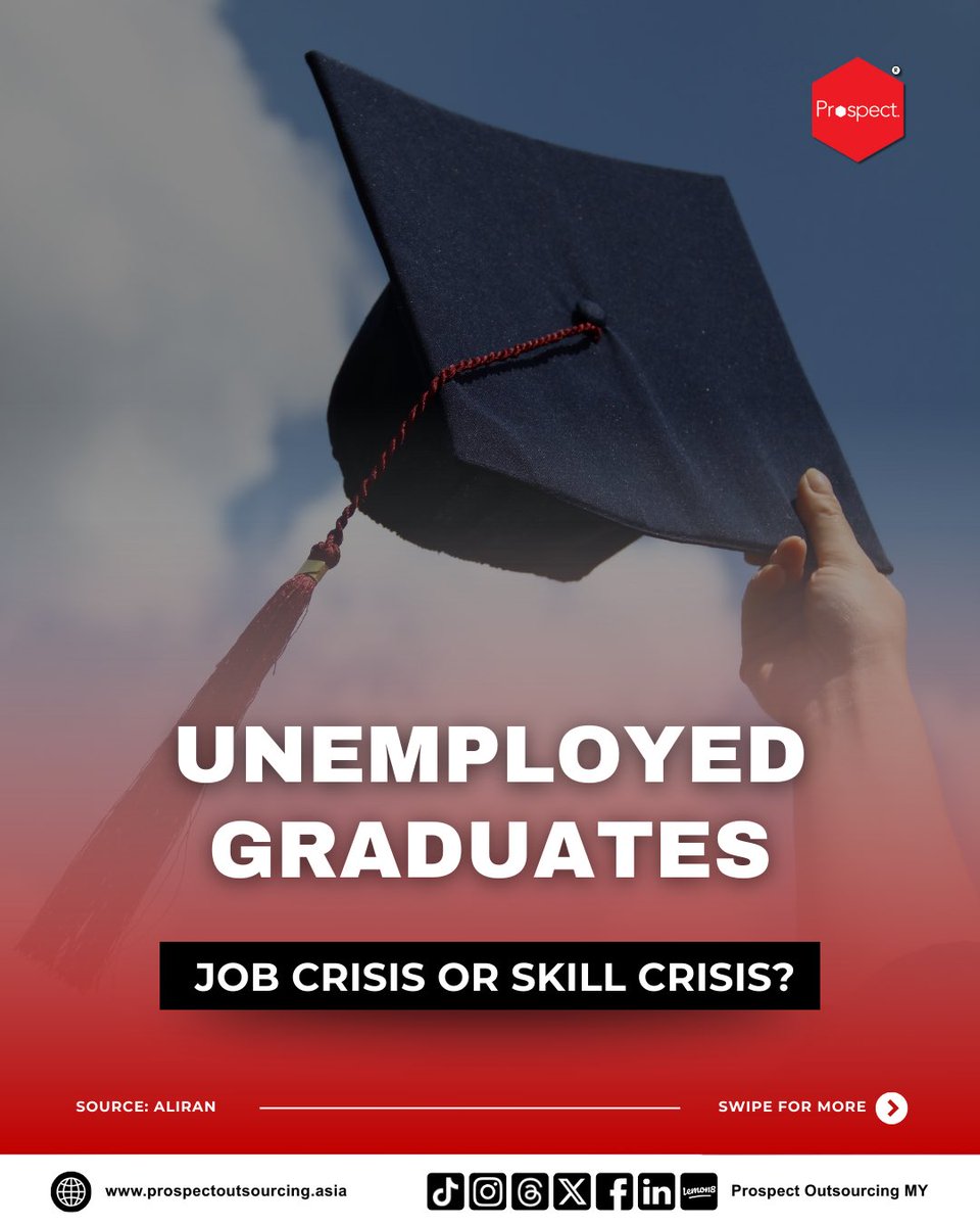 prospect_access's tweet photo. Malaysia has more graduates than ever, but jobs still feel missing. Degrees matter but so do soft skills, professionalism, and discipline.

We are teaching them knowledge, but are we preparing them for work?

🌐 https://t.co/vIH7wHq9U0

#CareerTips #KerjaKosong #Prospect #POS https://t.co/oUTcA7PElB