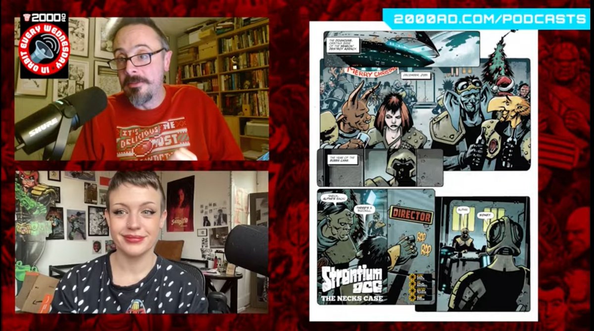 The latest 2000 AD Thrill-Cast is out now muties. 

Ffwd to 44.40 to jump into Michael and Chloe discussing ''The Necks Case". 👍🏻
 youtu.be/YKrqvtzIqCY?si…

And get Prog 2463 here: shop.2000ad.com/catalogue/PRG2…