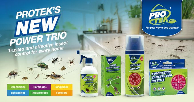 SPONSORED | Keep your home and garden pest-free this holiday season with Protek 🌿 

From fumigation tablets to fast-acting sprays, Protek helps you enjoy a calm, comfortable summer season.  

More: proteksa.co.za