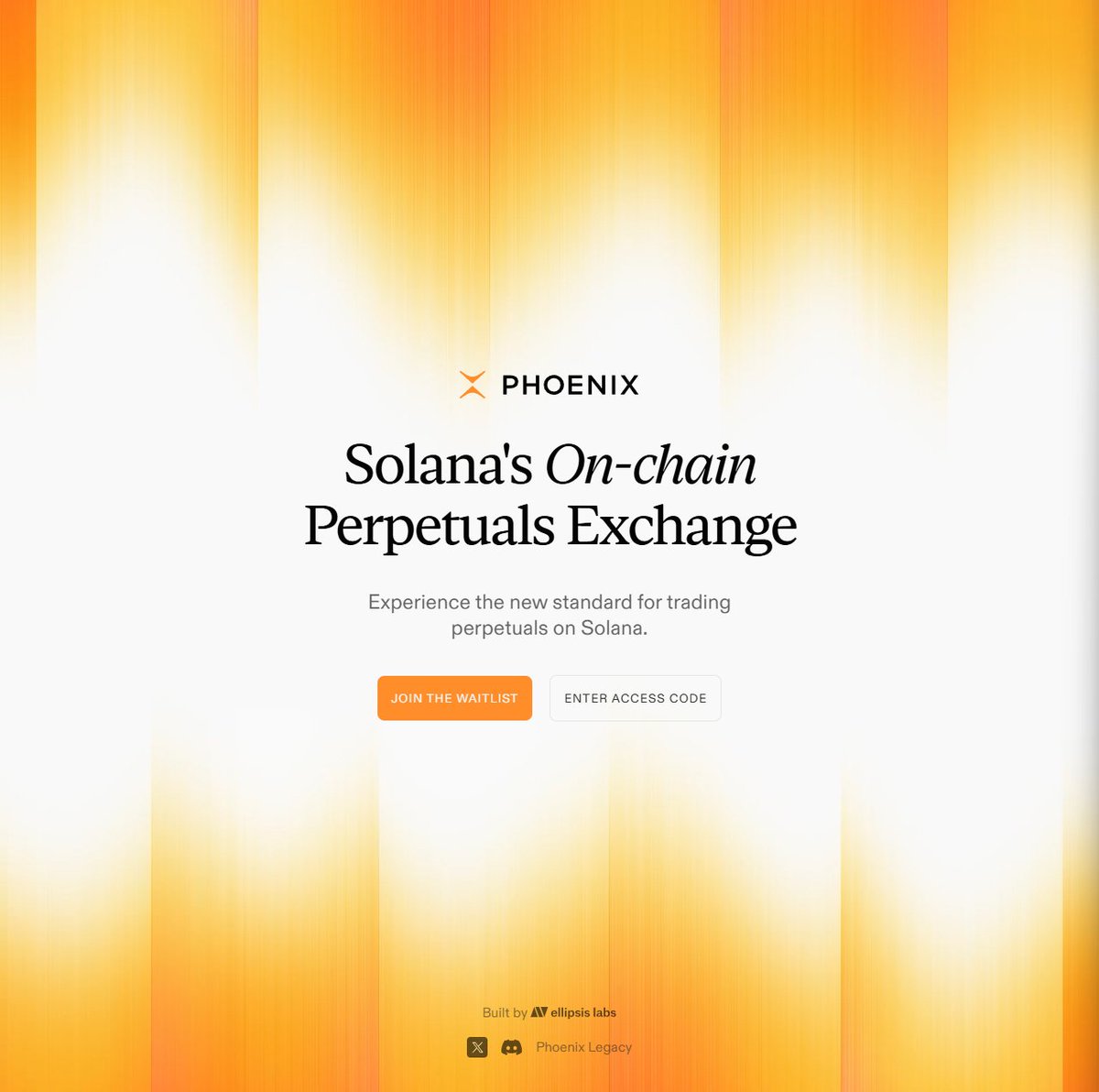 又有新的 Perp 项目要开张了
这次是 Solana 上的 Phoenix Perpetuals <a href="/PhoenixTrade/">Phoenix 🔥🦅</a> 
帕拉丁领投，融了2330万美元，开发商是 <a href="/ellipsis_labs/">Ellipsis Labs</a> 
介于是 Sol 链的融资又高背景又好，所以破例再接一单
以后再有 Perp 真就不撸了🤪

👉现在可以填候补名单：phoenix.trade/waitlist