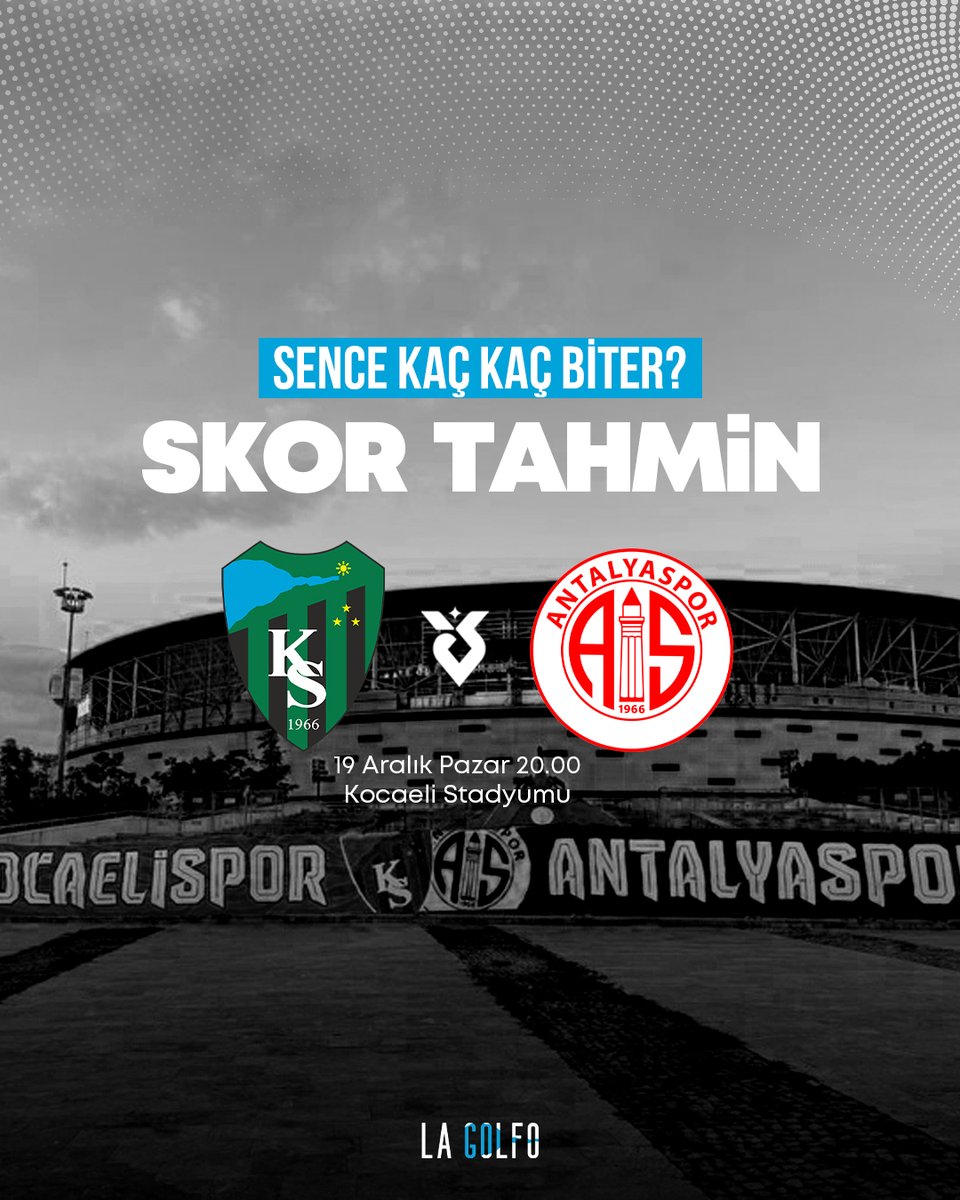 🤝 Kocaelispor-Antalyaspor karşılaşması sence kaç kaç biter?